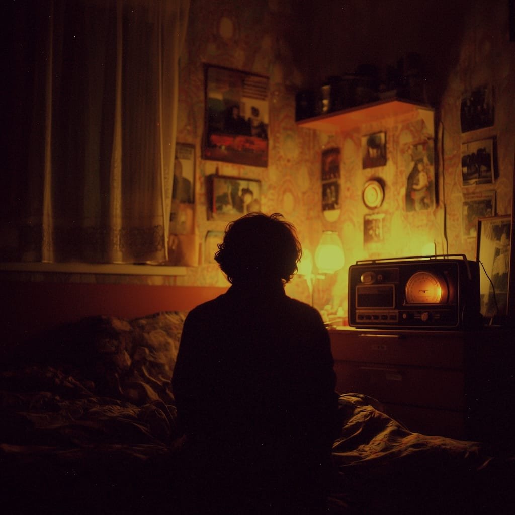 radio listening in the night